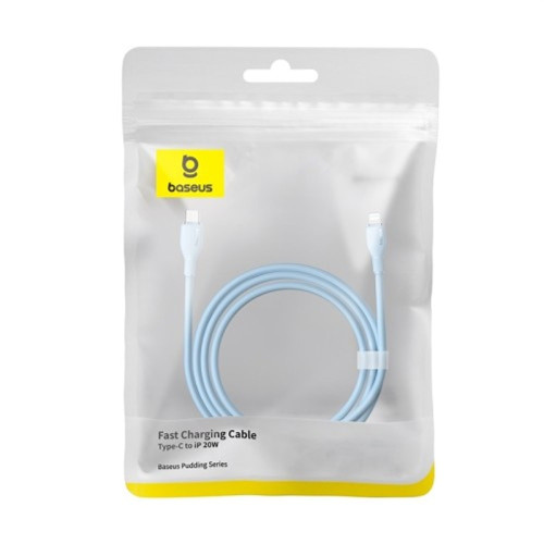 Кабель Baseus Pudding Series Type-C – Lightning (1.2 м · 20W) (Blue)
