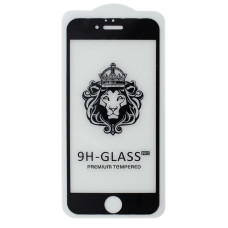Защитное стекло Lion для Apple iPhone 6s (Full Glue) (0.3 мм, 2.5D) (Black)