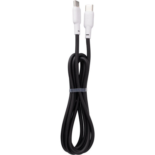 Кабель Gelius Full Silicon Type-C to Type-C 60W 1.2м (GP-UCN001CC) black white