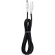Кабель Gelius Full Silicon Type-C to Type-C 60W 1.2м (GP-UCN001CC) black white