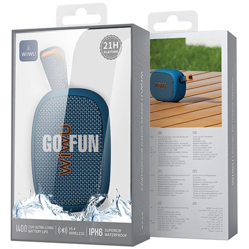 Bluetooth колонка WIWU H1 Go Fun (Blue)