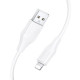 Кабель Hoco X124 USB-A – Lightning (1 м · 12W · 2.4A) (White)