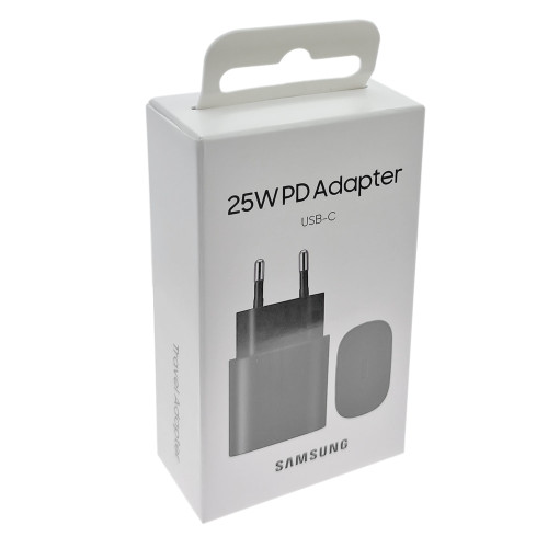 Мережевий зарядний пристрій Samsung EP-TA800 USB-C retail packing (25W · 3A) (Service) (Black)