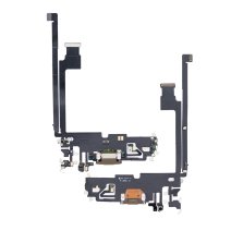 Шлейф для Apple iPhone 12 Pro Max з роз'ємом зарядки (Gold) (Original PRC)