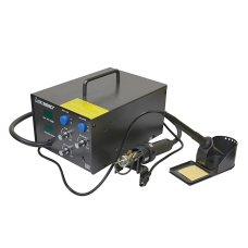 Паяльная станция Lukey 852D + компрессорная, фен, паяльник