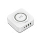 Бездротовий зарядний пристрій LDNIO AW004 3xUSB-A+USB-C (32W · 3A) (White)