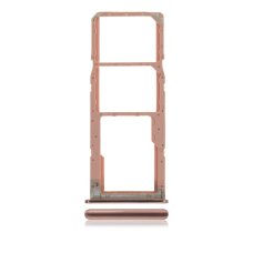 Держатель SIM-карты и карты памяти для Samsung A715 Galaxy A71 (2020) (версия на 2×SIM) (Pink)