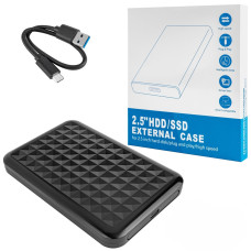 Внешний карман для SSD/HDD 2.5 Shuole U25Q1031 USB 3.0 Type-C black