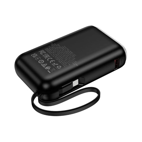 Повербанк Hoco J157 PD20W+22.5W с кабелем Type-C (10000 mAh) (Black)