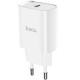Мережевий зарядний пристрій Hoco N14 USB-C (20W · 3A) (White)