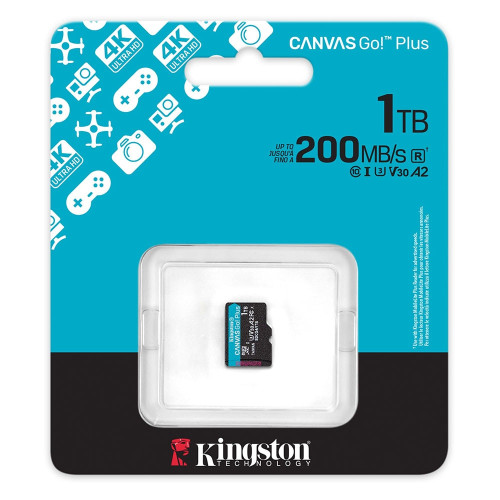 Карта памяти Kingston MicroSDXC Canvas Go Plus 1Tb