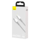 Кабель Baseus High Density Braided Type-C – Lightning PD (1 м · 20W · 2.4A) (White)