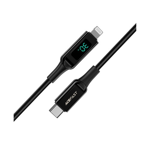 Кабель Acefast C6-01 Type-C – Lightning (1.2 м · 30W · 3A) (Black)