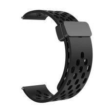 Ремінець універсальний 22 мм Silicone With Magnetic для Amazfit, Samsung, Huawei (Black)