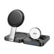 Бездротовий зарядний пристрій для Apple Hoco CQ11 3в1 (15W) (Black)