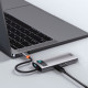 USB-хаб Baseus Metal Gleam Series 5в1 Type-C (Gray)