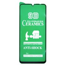 Защитная пленка Ceramic для Poco C65 (Full Glue) (Black)