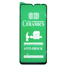 Защитная пленка Ceramic для Poco C65 (Full Glue) (Black)