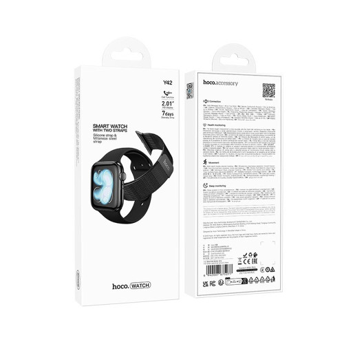 Смарт-годинник Hoco Y42 Smart sports (Black)