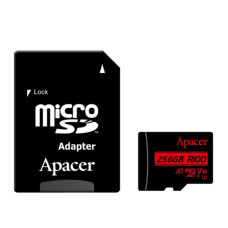 Карта памяти Apacer microSDXC 256GB V10 A1 + адаптер SD