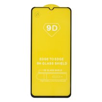 Защитное стекло в тех упаковке для Samsung A032 Galaxy A03 Core (2021) (Full Glue) (0.3 мм, 2.5D) (Black)