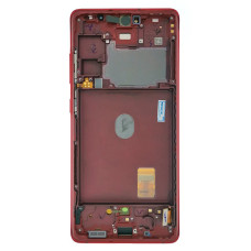 Дисплей для Samsung G780 Galaxy S20 FE з тачскріном в рамці (Red) (Original)