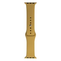 Ремешок для Apple Watch 38/40/41 мм Band Silicone (Gold)