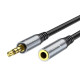 Аудіокабель AUX Hoco UPA20 3.5 мм (1 м) (Metal Gray)
