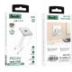 Мережевий зарядний пристрій Avantis A896 USB-C (20W · 3A) з кабелем Type-C – Lightning (White)