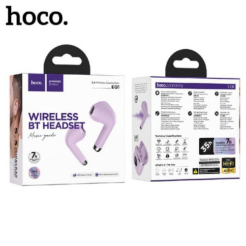 Наушники Bluetooth Hoco EQ1 TWS (Purple)