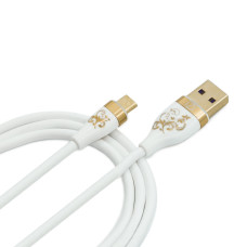 Кабель іЗі PM-12 USB-A – Micro-USB (1 м · 2.4A) (White)