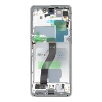 Дисплей для Samsung G998 Galaxy S21 Ultra с тачскрином в рамке (Silver) (Original Assembled)