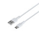 Кабель Remax RC-179a USB-A – Type-C (1 м · 12W · 2.4A) (White)
