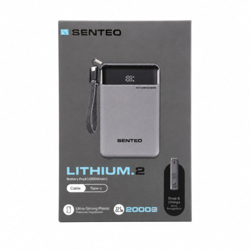 Повербанк Senteo Lithium 2 PS2-02 22.5W (20000 mAh) (Black)