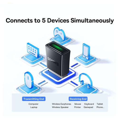 Bluetooth Adapter Baseus BA07 (ZJBA010001) black