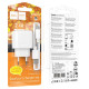 Сетевое зарядное устройство Hoco CS51A 2xUSB-A (12W · 2.4A) с кабелем USB-A – Type-C (White)