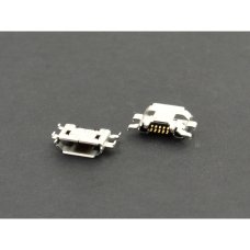 Роз'єм зарядки універсальний №21 для Fly IQ446 5 pin (4 кріплень) (контакти посередині) (Micro USB) без шлейфа (version A)