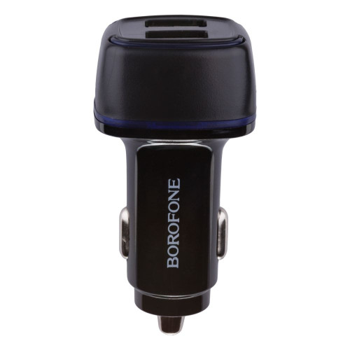 Автомобильное зарядное устройство Borofone BZ14 2xUSB-A (12W · 2.4A) (Black)