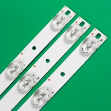 Прямая подсветка для телевизора Fusion 32″ KM315E3-CS-03 (3 планки по 620 мм, 9 LED, линза 15,5 мм, 3 В)