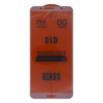 Защитное стекло в тех упаковке для Huawei Y6 (2018) (Full Glue) (0.3 мм, 2.5D) (White)