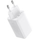 Мережевий зарядний пристрій Baseus GaN5 Pro USB-A+2xUSB-C (65W · 3A) з кабелем Type-C – Type-C 100W 5A (CCGP120202) (White)