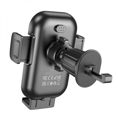 Автодержатель Borofone BH204 Blue Charm Wireless (15W) (Black)