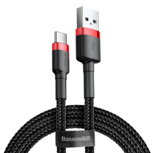 Кабель Baseus Cafule USB-A – Type-C (2 м · 10W · 2A) (CATKLF-C91) (Black/Red)