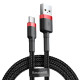 Кабель Baseus Cafule USB-A – Type-C (2 м · 10W · 2A) (CATKLF-C91) (Black/Red)
