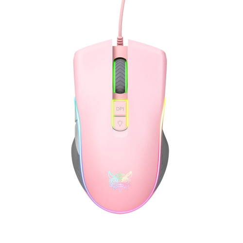Мышка проводная игровая Onikuma CW908 (Pink)