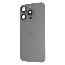 Задняя крышка для iPhone 15 Pro (Grey) (Original) со стеклом камеры