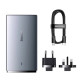 Мережевий зарядний пристрій Baseus GaN5 Pro Ultra-Slim USB-A+USB-C (65W · 3A) з кабелем Type-C – Type-C 100W (CCGP150113) (Gray)