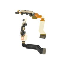 Шлейф для Apple iPhone 4s з роз'ємом зарядки (Black) (Original Used)