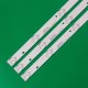 Прямая подсветка для телевизора Fusion 32″ 303WY315031 (3 планки по 593 мм, 8 LED, линза 15,5 мм, 3 В)