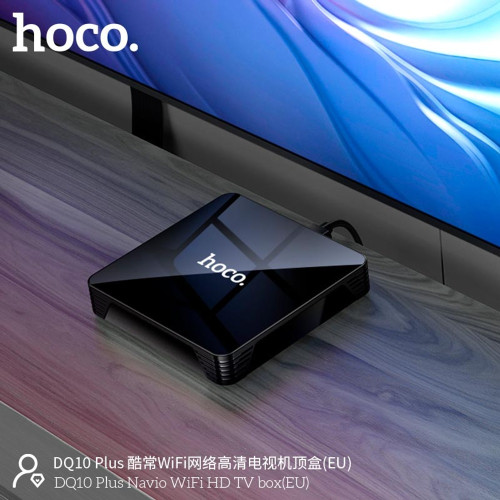 Приставка Android TV Hoco DQ10 Navio WiFi HD TV box (Black)